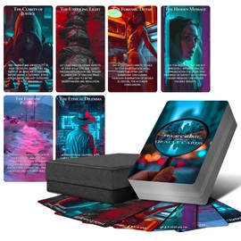 ZZBUY True Crime Oracle Cards, Conspiracy Theory Oracle Deck with Meanings on Them for Beginners Uncovering Hidden Motives, Deception & Emotional Truths