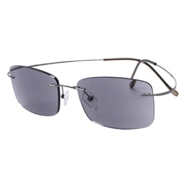 Eyekepper Titanium Rimless Reading Sunglasses for Men - Sunshine Readers Men +2.00