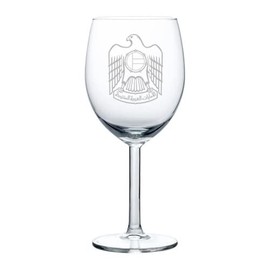 MIP Brand Wine Glass Goblet United Arab Emirates Eagle (10 oz)