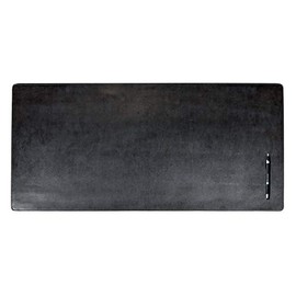 Black Bonded Leather No Core Rollable Desk Mat, 32 x 15