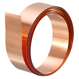 QUARKZMAN Copper Sheet Copper Foil Copper Plate Copper Matte Copper Sheet Metal Foil Polished Copper Sheet Roll Metal Foil Plate 1000 mm x 15 mm x 0.4 mm