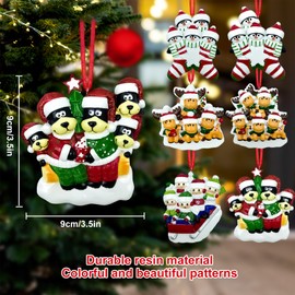Gytera Resin Hanging Christmas Decoration – Christmas Tree Ornaments for Kids & Adults, Home Decor – Penguin, Dog, Deer & Kids Designs, Christmas Decorations for Tree, Indoor, Outdoor Use
