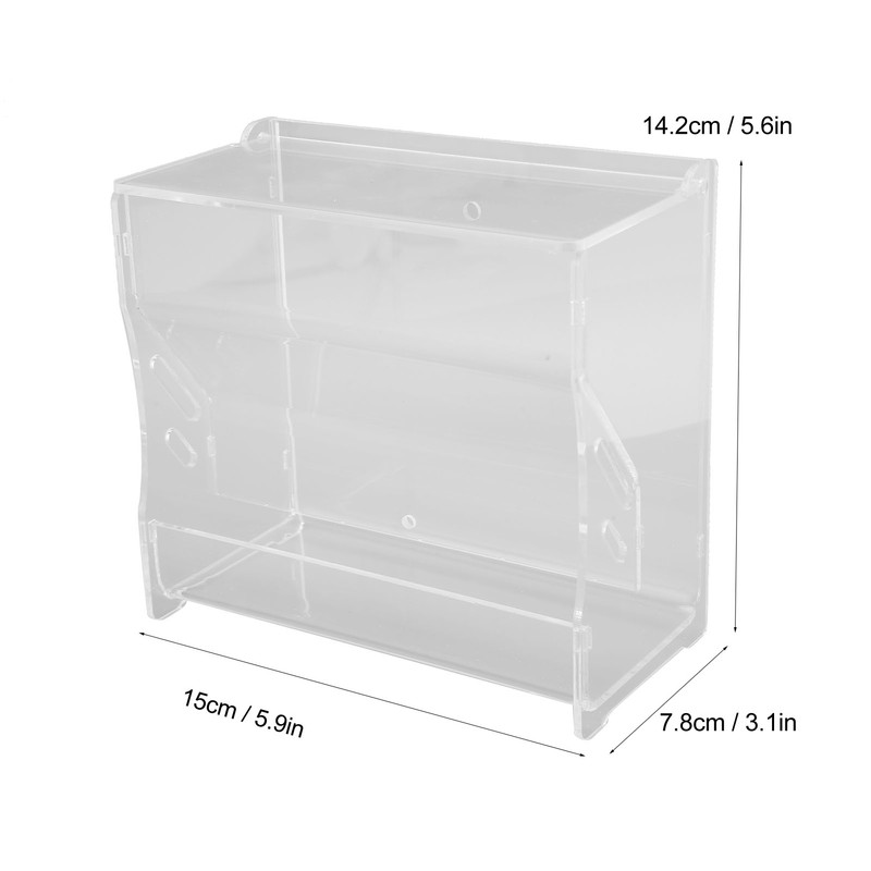 Rutin Chicken Feeder Automatic Clear Acrylic Bird Cage Feeder for