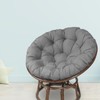 Premium Egg Shaped Chair Cushion for Comfort, Dark Gray, as