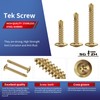 #8 x 2 Inch Sheet Metal Screws 250Pcs Bronze 410