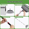 Coopvivi Rake Heavy Duty 6FT Long Garden Rake , 18.5