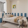 3D Anti-Collision Wall Padding for Kids Self-Adhesive 4PCS Blue headboard