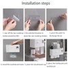 SIMIN Automatic Toothpaste Dispenser Squeezer Kit, Zahnbürstenhalter, Zahnbürstenhalter zur Wandmontage,