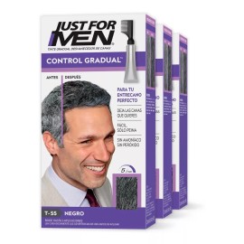 Just For Men Tinte Colorante Just For Men Touch Of Grey Negro 3-pack