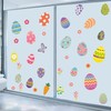 70 PCS Easter Window Cling Stickers, Cute Eggs Clings for