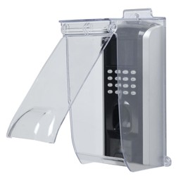 Clear Gate Outdoor Keypad Cover,Flip Access Control Rain Cover，Doorbell rain cover Compatible for most Doorbell/Lock Keypad/Attendance Machine/Door Keypad