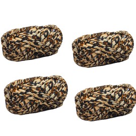 Clisil 400gram Polyester T-Shirt Yarn,Trapilho,Zpagetti Yarn Spaghetti Yarn,Tshirt Yarn,Recycled Yarn,Leopard Print Fabric Yarn DIY Knit Basket Crochet Bag Bows Material