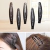 まちの波 ヘアピン 髪留め パッチンピン シリコンの滑り止め 髪に跡が残らない ヘアクリップ 大きめ 子供 しっかりとまる