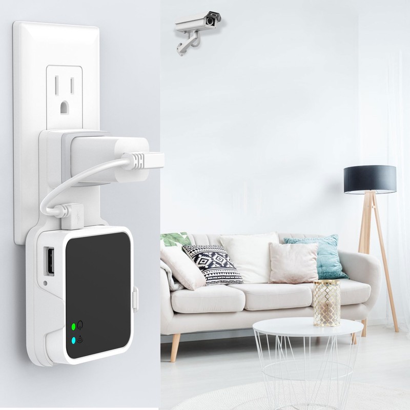 HomeMount Outlet Wall Mount for Blink Sync Module 2, Space