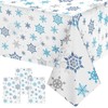 Christmas tablecloth, 3 pieces snowflake tablecloth, Christmas snowflake tablecloth, Christmas