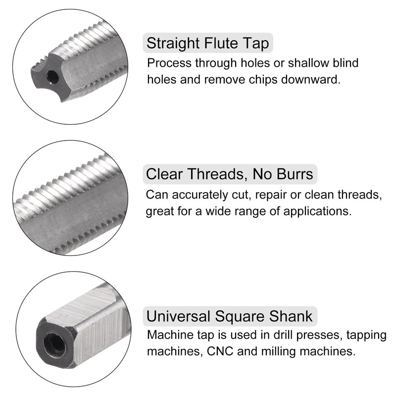 sourcing map 2pcs Tap and Die Set, 5/16-24 UNF Left