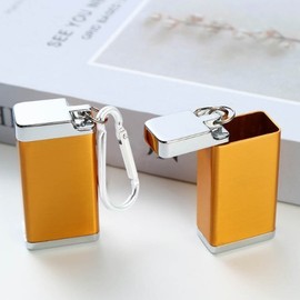 Pocket-Sized Mini Portable Ashtray for Street Etiquette - Smart Item BM-116 Model Citizen Ashtray (Square)/Black 3ea