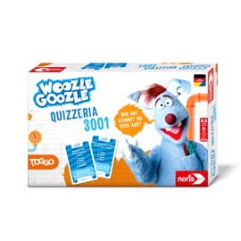 Noris Woozle Goozle Quizzeria 3001 606102073 (Game from 8 Years) Cooperative Quiz for Children for General Knowledge, 1-6 Players, Approx. 20 Minutes Game Duration, Blue, Green, Yellow