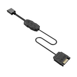 VOANZO 5V 3-Pin ARGB Controller RGB Fan Controller Light Stripe Controller SATA Power Supply for DIY ARGB Fans ARGB Light Strip Lighting Boards