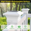 T-SUN Solar Post Cap Lights, Waterproof Outdoor Solar Powered Deck