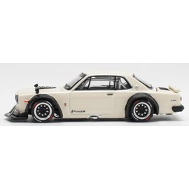 POP RACE 1/64 SKYLINE GT-R V8 DRIFT WHITE Finished Product