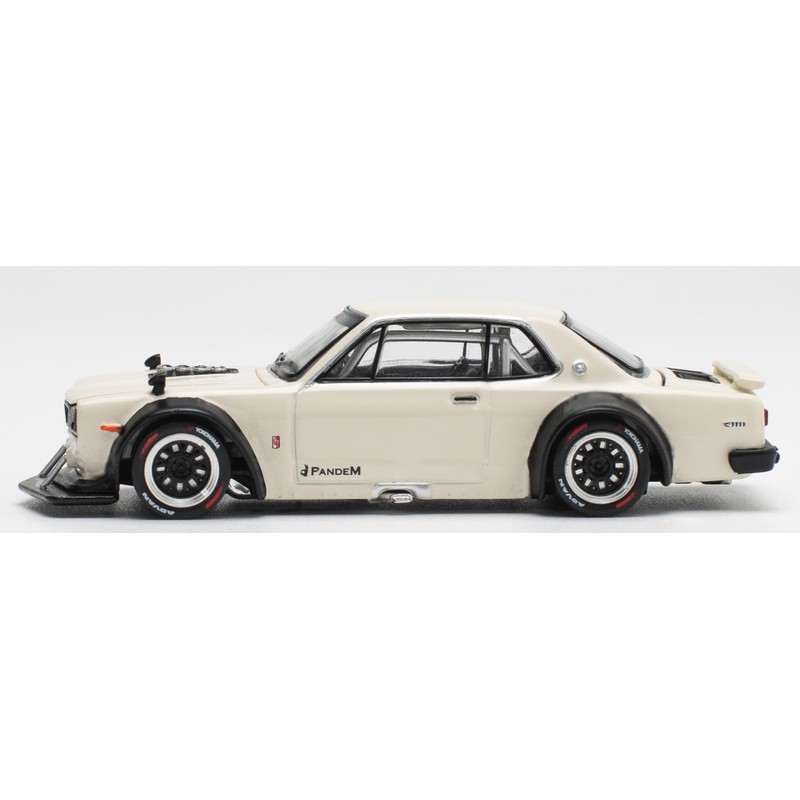 POP RACE 1/64 SKYLINE GT-R V8 DRIFT WHITE Finished Product