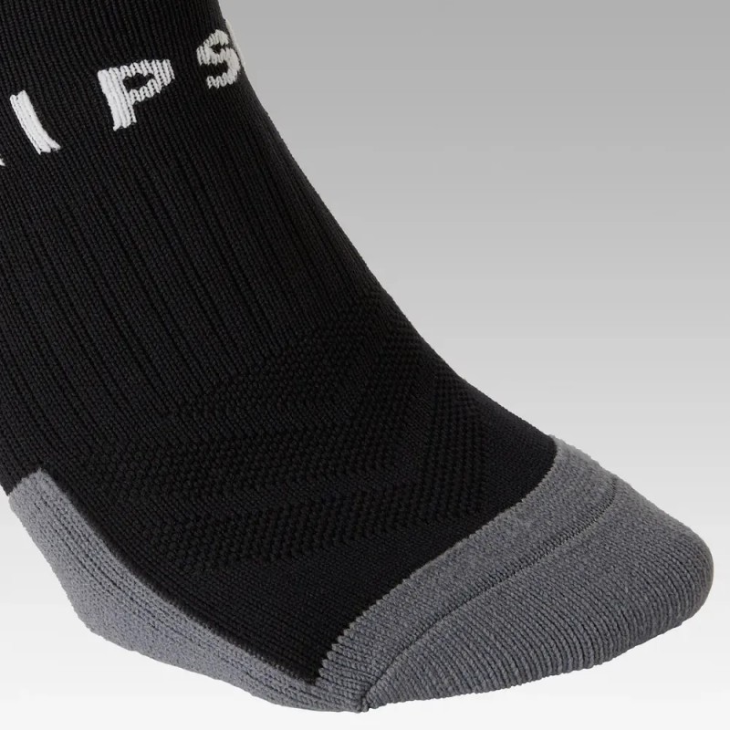 Medias Largas De Fútbol Adulto F500 Negro Kipsta Talla 28,5/30