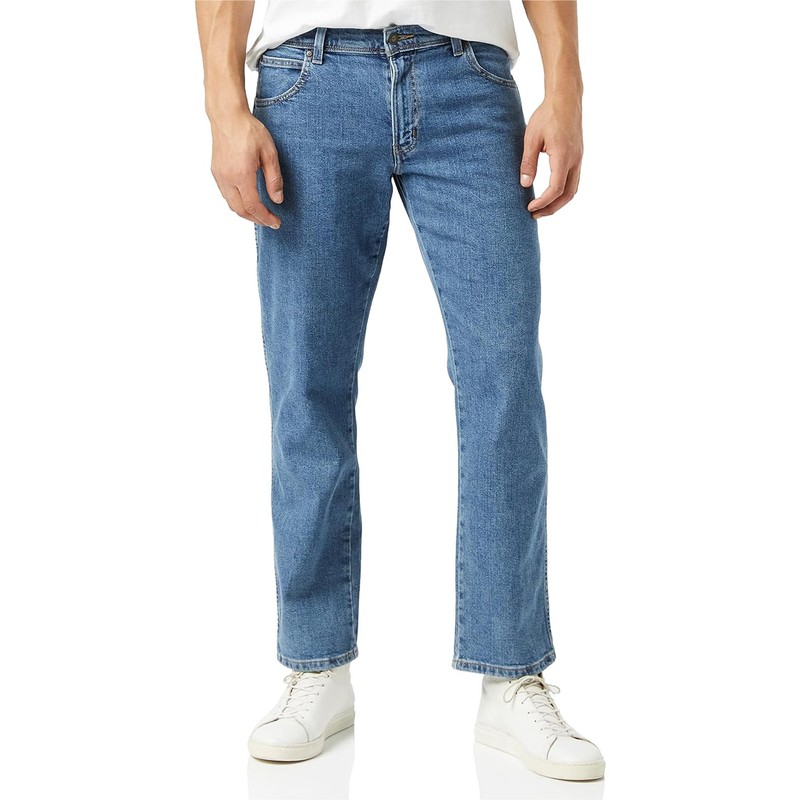 Wrangler Wrangler Herren Durables Regular Fit Jeans, Stonewash, 34W /