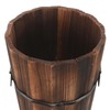 ABOOFAN Wooden Umbrella Stand for Entryway Rustic Umbrella Holder Freestanding