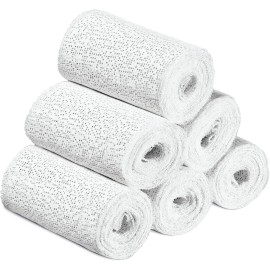 Unbranded Plaster Coth Rolls 6 Pack Plaster Gauze Bandage Plaster 3in x 106 inch