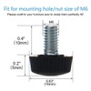 sourcing map Adjustable Levelling Feet M6 x 10 x 16