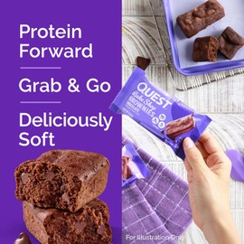 Quest Bake Shop, Chocolate Brownies, 10g Protein, 2g Net Carbs, 1g Sugar, 10 Count