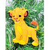 Generic Lion King Simba Cub 3" Realistic Brown Plastic Hanging