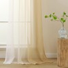 L.Z.E Beige and White Voile Curtains for Living Room, Pencil