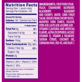 Welch's Fruit Snacks, Berries 'n Cherries, Gluten Free, Bulk Pack, 1.55 oz Individual Single Serve Bags (Pack of 144)