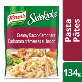 Knorr Sidekicks Cream Bacon Carbonara Pasta,(Imported from Canada), 4.72 Ounce (Pack of 8)