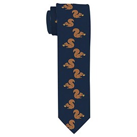 ThisWear Funny Squirrel Gifts for Men Squirrel Tie Squirrel Office Gifts Squirrel Gag Gifts Squirrel Necktie