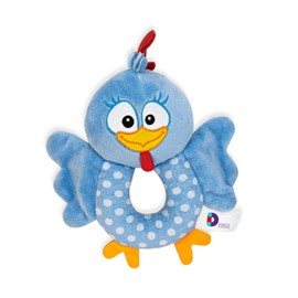 DIDACTI JUEGOS | La Gallina Pintadita - Mi Primer Sonaja con Sonido | Peluche Sensorial y Juguete para Bebés (Modelos Vendidos por Separado)