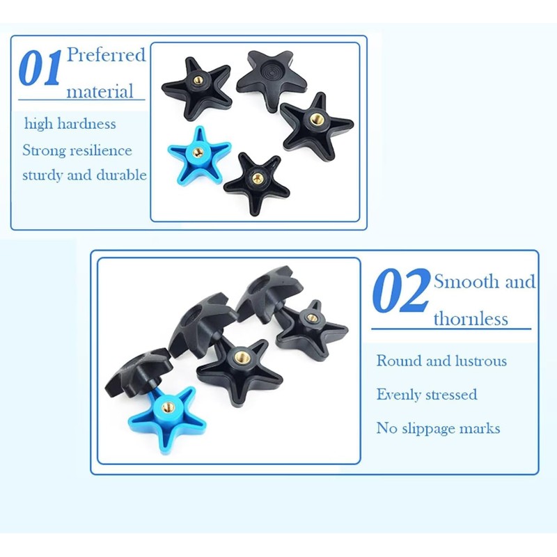 CHYDST 2 Sets Rollator Walker Replacement Knobs, Drive Walker Replacement