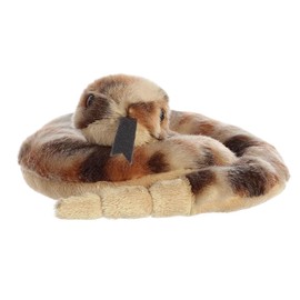 Aurora® Adorable Mini Flopsie™ Ruse Rattlesnake™ Stuffed Animal - Mini Companions Ready for Playful Adventures - for Kids All Ages, Toddlers, Adults, and Families - Brown 6 Inches