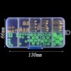 T0048 75PCS 5size Brass Weights Fishing Sinkers with 5size Plastic