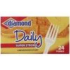 Diamond heavy Duty Plastic Forks, 24 Count