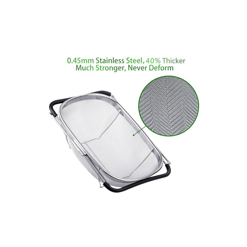 ExcelSteel Colador de acero inoxidable., Stainless