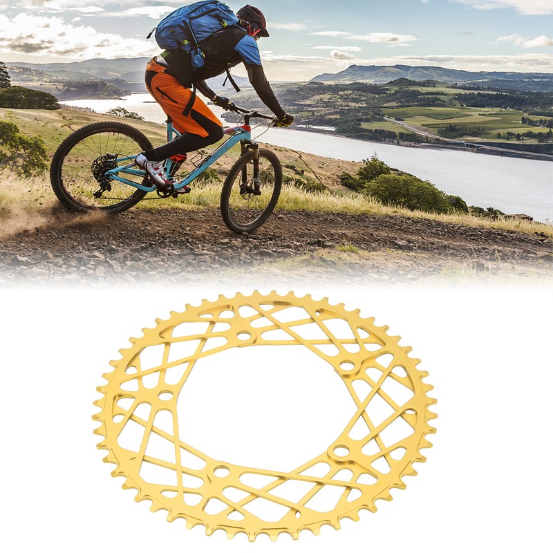 Bike Chainring 54T Aluminum Alloy High Strength Lightweight Anodized Folding