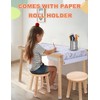 ZYLOHA Toddler Sensory Table and Chair Set, Kids Sensory Bin