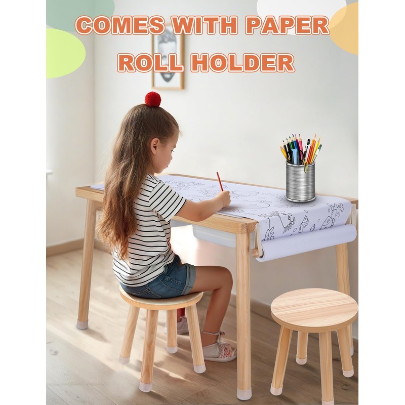 ZYLOHA Toddler Sensory Table and Chair Set, Kids Sensory Bin