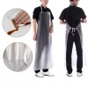 TECHTONGDA PVC Plastic Long Apron Kitchen Plastic Cooking Waterproof Anti-Oil