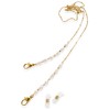 [R-days Daikanyama] Freshwater Pearl Eyeglass Chain, Mask Chain, Sunglasses, Women's,
