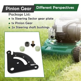 ALL-CARB D130 Steering Sector Pinion Gear W/Bushings Replacement for John Deere D130 D140 D150 D160 D170