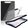 Clipboard with Storage,Heavy Duty Clip Boards 8.5x11 with 2 Storage